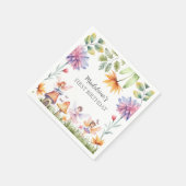 Serviette En Papier Fairy First Magical Garden 1er anniversaire (Coin)