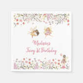 Serviette En Papier Fairy Garden Boho Fleur sauvage (Devant)