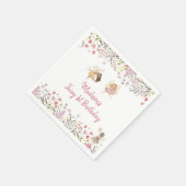 Serviette En Papier Fairy Garden Boho Fleur sauvage (Coin)