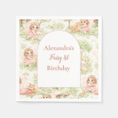 Serviette En Papier Fairy Garden First Birthday (Devant)