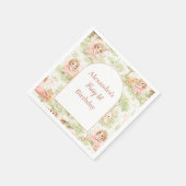 Serviette En Papier Fairy Garden First Birthday (Coin)