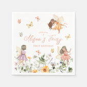 Serviette En Papier Fairy Premier anniversaire (Devant)
