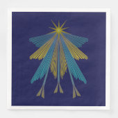 Serviette En Papier Fairy Stars Marine Papier serviettes (Devant)