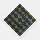 Serviette En Papier Fairy Stars Papier noir serviettes (Coin)