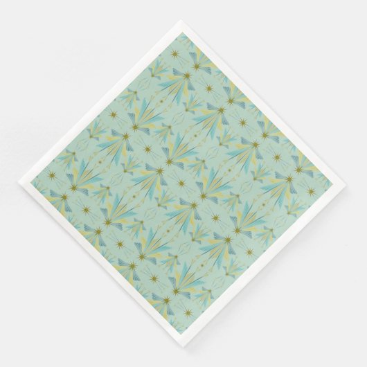 Serviette En Papier Fairy Stars Pistachio Papier Napkins (Coin)