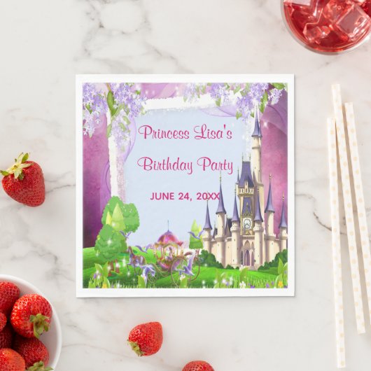 Serviette En Papier Fairy Tale Castle Princess (En situation)