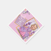 Serviette En Papier Fairy Tale Princess Keepsaké - Lilac et rose (Coin)