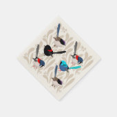 Serviette En Papier Fairy Wrens (Coin)