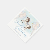 Serviette En Papier Fairytale bébé Pony Blue ballons étoile Anniversai (Coin)