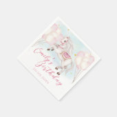 Serviette En Papier Fairytale bébé Pony rose ballons étoile Anniversai (Coin)