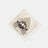 Serviette En Papier Fairytale Carriage and Castle (Coin)