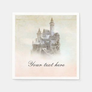 Serviette En Papier Fairytale Castle Storybook Princess Party Napkins