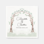 Serviette En Papier Fairytale Entrée du Mariage forestier (Devant)