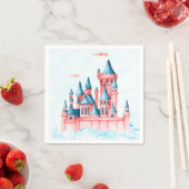 Serviette En Papier Fairytale Princess Castle (En situation)