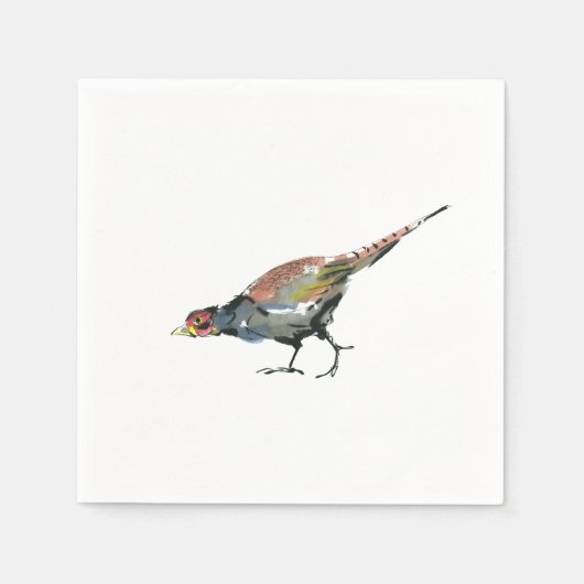 Serviette En Papier Faisan (Devant)