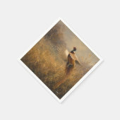 Serviette En Papier Faisan en vol doré (Coin)
