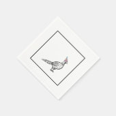 Serviette En Papier Faisan, thème oiseau (Coin)