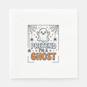 Serviette En Papier Faisons comme si j'étais un Fantôme Mignon Hallowe