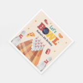 Serviette En Papier Faisons du Bowling Nappe d'anniversaire Bowling (Coin)