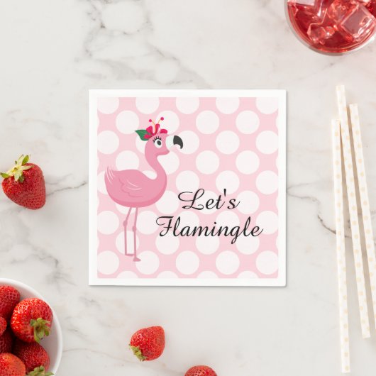 Serviette En Papier Faisons flamingle... (En situation)