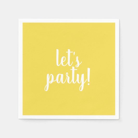 Serviette En Papier Faisons la fête. (Devant)