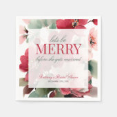 Serviette En Papier Faisons la Fête à Noël : Shower de Mariée (Devant)