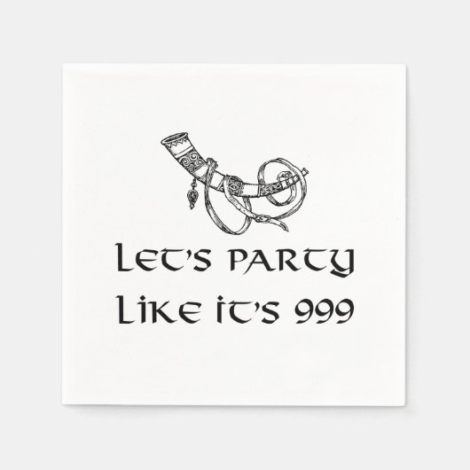 Serviette En Papier Faisons la fête Comme c'est 999 (Devant)