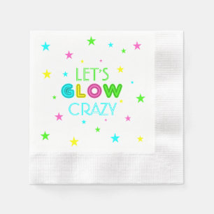 Serviette En Papier Faisons la fête en luminescence folle