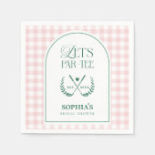 Serviette En Papier Faisons la Fête Mariage Moderne Golf (Devant)