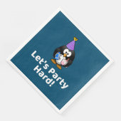 Serviette En Papier Faisons la fête ! Pingin Funny fête d'anniversaire (Coin)