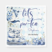 Serviette En Papier Faisons l'anniversaire par-thé pour les enfants (Devant)