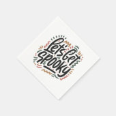 Serviette En Papier Faisons peur (Coin)