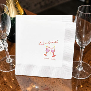 Serviette En Papier Faisons sauter le bouchon Bienvenue à la fête de f