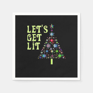 Serviette En Papier Faisons un bon Noël Drôle Design