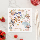 Serviette En Papier Faisons un safari sauvage animaux anniversaires de (En situation)