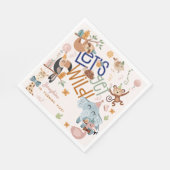 Serviette En Papier Faisons un safari sauvage animaux anniversaires de (Coin)