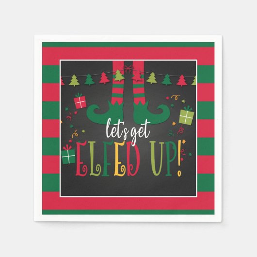 Serviette En Papier Faisons une fête de Noël (Devant)