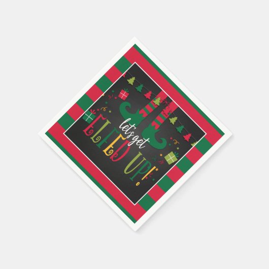 Serviette En Papier Faisons une fête de Noël (Coin)