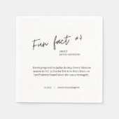 Serviette En Papier Fait amusant #1 Mariage Cocktail serviettes (Devant)