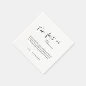 Serviette En Papier Fait amusant #1 Mariage Cocktail serviettes (Coin)