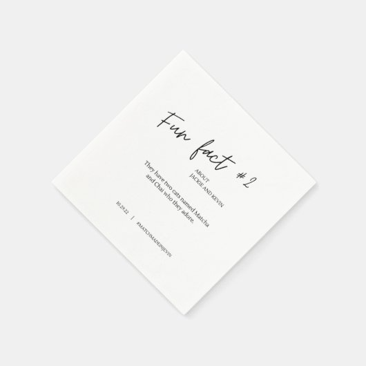 Serviette En Papier Fait amusant #2 Cocktail Mariage serviettes (Coin)