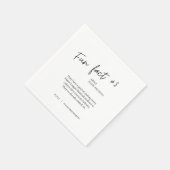 Serviette En Papier Fait amusant #4 Mariage Cocktail serviettes (Coin)