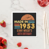 Serviette En Papier Fait En 1953 70e Anniversaire (En situation)