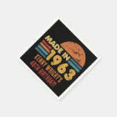 Serviette En Papier Fait En 1963 60e Anniversaire (Coin)