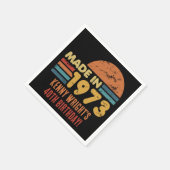 Serviette En Papier Fait En 1973 50e Anniversaire (Coin)