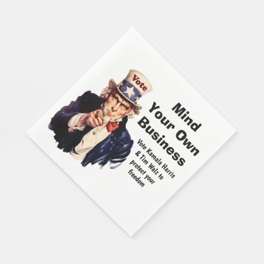 Serviette En Papier Faites attention à votre propre entreprise Harris  (Coin)