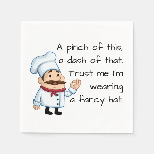 Serviette En Papier Faites confiance au chef (Devant)
