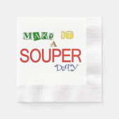 Serviette En Papier Faites-en une soupe (Devant)
