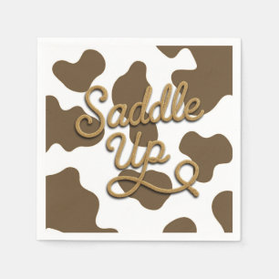 Serviette En Papier Faites monter en selle la Cow-Boy Country Western