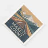 Serviette En Papier Faites que ça compte (Coin)